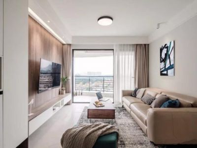 新榕金江首府北欧风格116平米三居室装修效果图案例