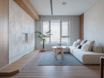 深圳花园城三期混搭风格87㎡装修效果案例