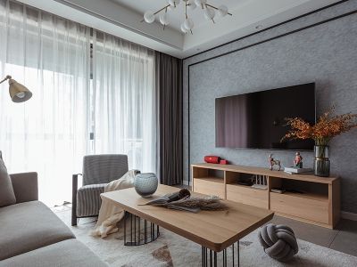 恒大御景湾三居118方日式风格装修案例