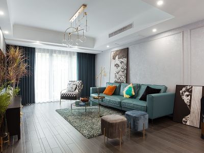 融创御园四居室125方现代风格装修案例