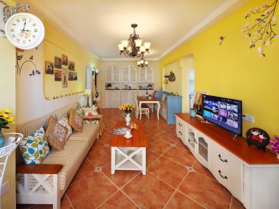 碧桂园中央公馆地中海风格143平米四室两厅装修案例