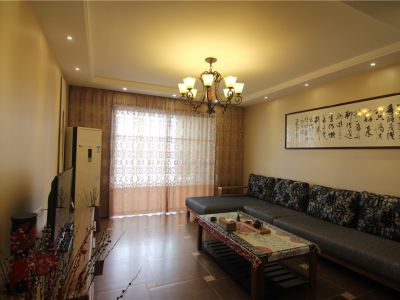 昆仑东湖一号现代中式145平米四室两厅装修案例