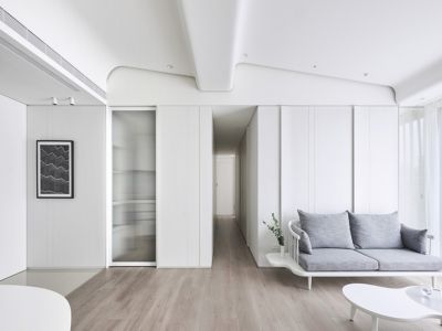 雍翠豪苑108平三居室现代简约装修案例