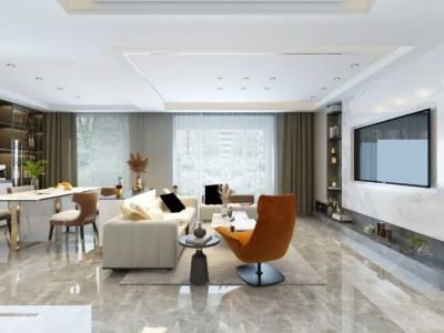 北京万达133㎡四室两厅两装修案例