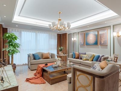 恒大御景湾四居135方现代风格装修案例