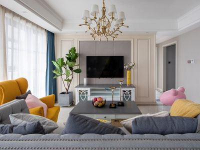 泰海花园三居116方现代风格装修案例