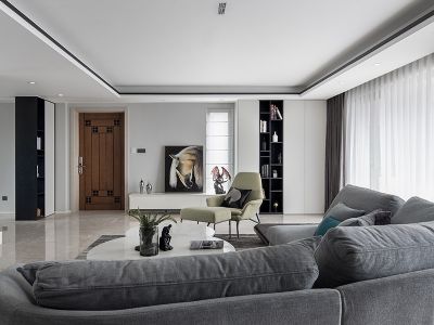 人和名苑四居135方现代风格装修案例