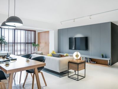 兴海苑现代风格95平米三居室装修案例