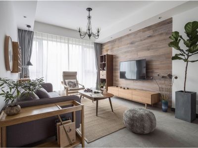 佳隆花园简约风格106平米三居室装修案例