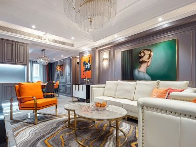 普华浅水湾四居133方欧式风格装修案例