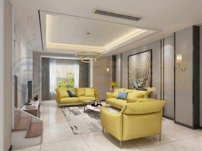 龙湖星海彼岸210平米复式现代简约装修案例