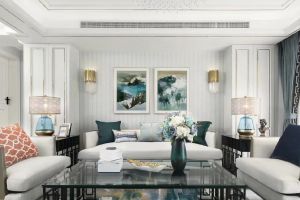 [六安幸福家装饰]今日装修案例分享：华邦新华城125平米现代轻奢风格效果图