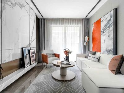 德信东境北欧风格122平米装修案例