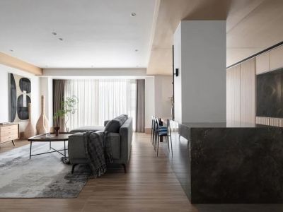 绿地世纪城175平米四居日式极简装修案例