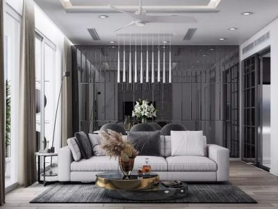 中铁诺德滨海花园50平小户型现代风格装修案例