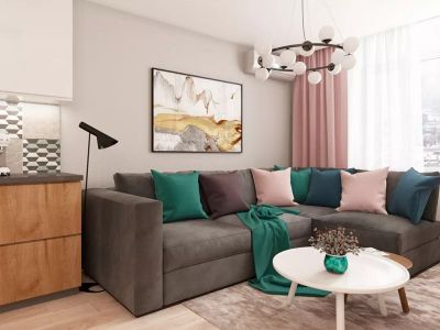 保利天禧85平二居室北欧风格装修案例