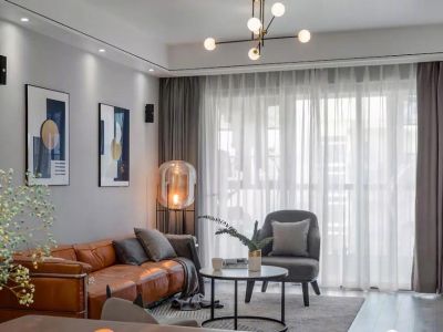 十里花溪130平米三居室现代装修案例