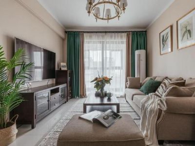 美的公园天下80平米二居美式装修案例