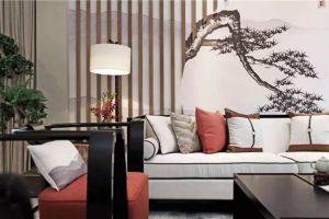 [厦门鑫鑫一家装饰]新中式沙发背景墙装修设计，气质高雅！