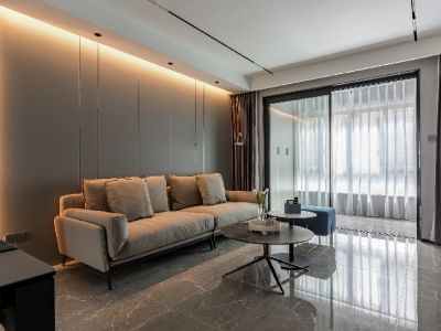 龙光玖珑华府现代简约风格114平装修案例