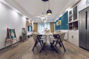 [六安思想家装饰]今日装修案例分享：国祯健康城120平米北欧风格效果图