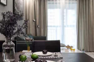 [六安思想家装饰]今日装修案例分享：巴黎都市128平米现代简约风格效果图