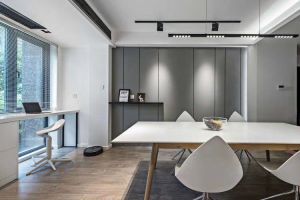 [六安思想家装饰]今日装修案例分享：江湾城135平米现代简约风格效果图