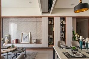 [六安思想家装饰]今日装修案例分享：国宾首府135平米现代简约风格效果图