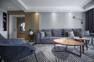 [六安思想家装饰]今日装修案例分享：太古臻城135平米现代简约风格效果图