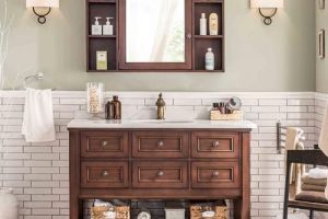 [广州品冠装饰公司]浴室柜选购：pvc和橡木大PK