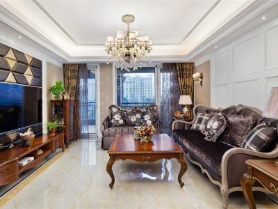 康桥兰溪欧式风格143平米四室两厅装修案例