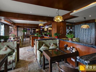 300平咖啡店美式风格装修案例