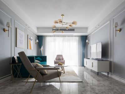 远洋新悦三居127平现代风格装修案例