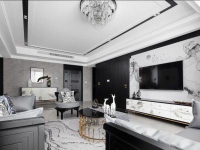 锦绣花园四居135方现代风格装修案例