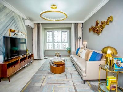 宏辰江山云出现代轻奢风格95平装修案例