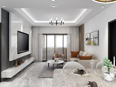 新希望白麓城北欧风格110平米装修案例