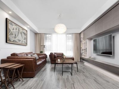 曲江诸子阶三居122方现代风格装修案例