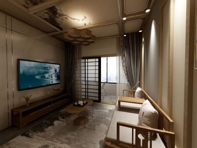 龙湖源著南区85平米日式简约二居室装修案例