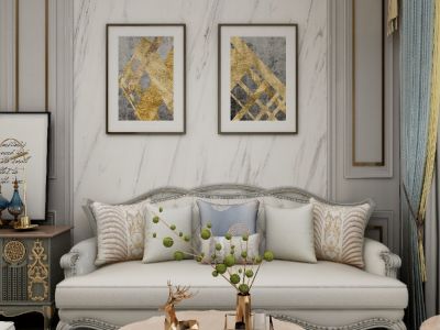 佳居花园B区120平米美式风格三居室装修案例