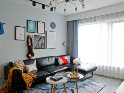 阳光揽胜·朗香85平二居室北欧风格装修案例