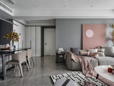 鹏程佳园117平三居室现代风格装修案例