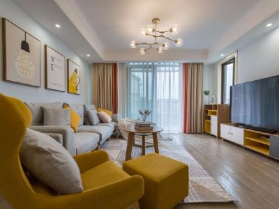 盛景澜庭北欧极简风格120平装修案例