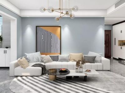 长安润江壹号现代风格138平米装修案例