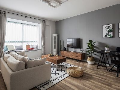 那香海·度假花园现代风格二居室88平米装修效果图案例