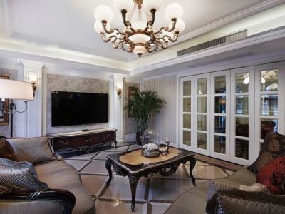 首创漫香郡三居119方欧式风格装修案例