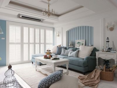 曲江千林郡三居114方美式风格装修案例