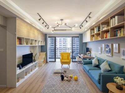 季景沁园北欧风格105平米三居室装修案例