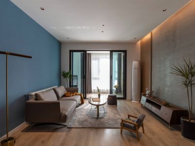 圣世一品现代风格110平米三居室装修案例