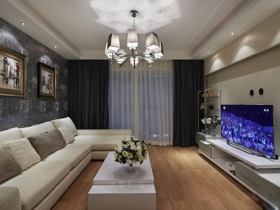 天朗御府三居111方现代风格装修案例