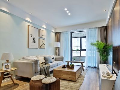 天誉·合府110平米北欧风格三居室装修设计案例